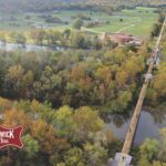 Rendering of the trail crossing the James River