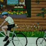 Trail mural on the east side of Galloway Grill