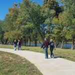 Trail of Honor along the Missouri Veteran's Cemetery and James River